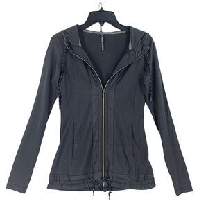 Kuhl Womens Jacket Zip Size XS Merino Wool Nylon Active Lounge Athletic Grey